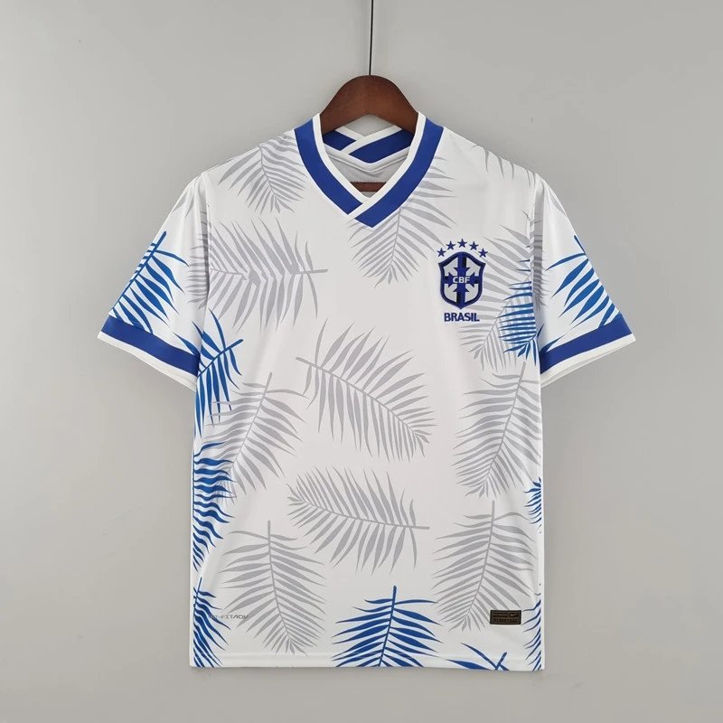 Nike Brazil CBF Special Edition Jersey White Blue Palm Leaf