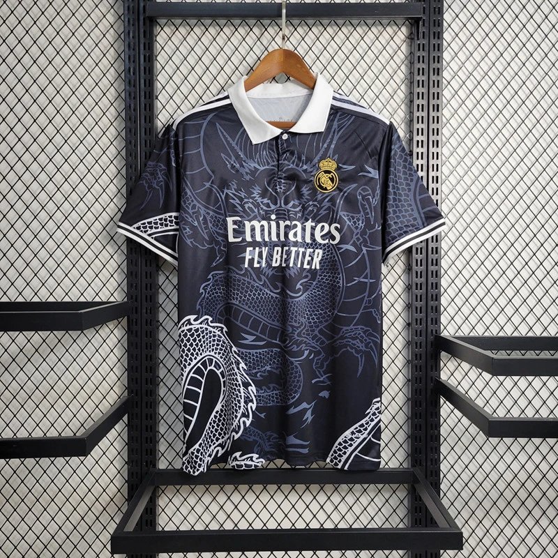 Adidas Real Madrid x Dragon Special Edition Jersey Black White