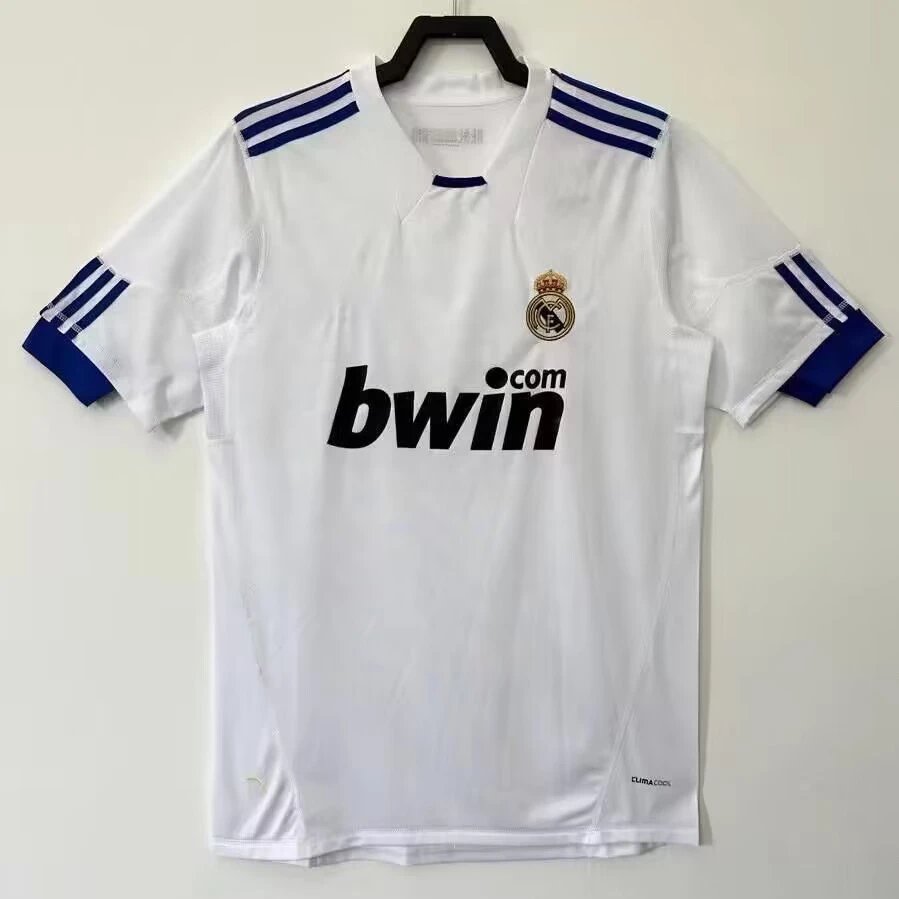 Real Madrid Adidas 2010-11 Home Retro Jersey White/Blue (bwin.com)
