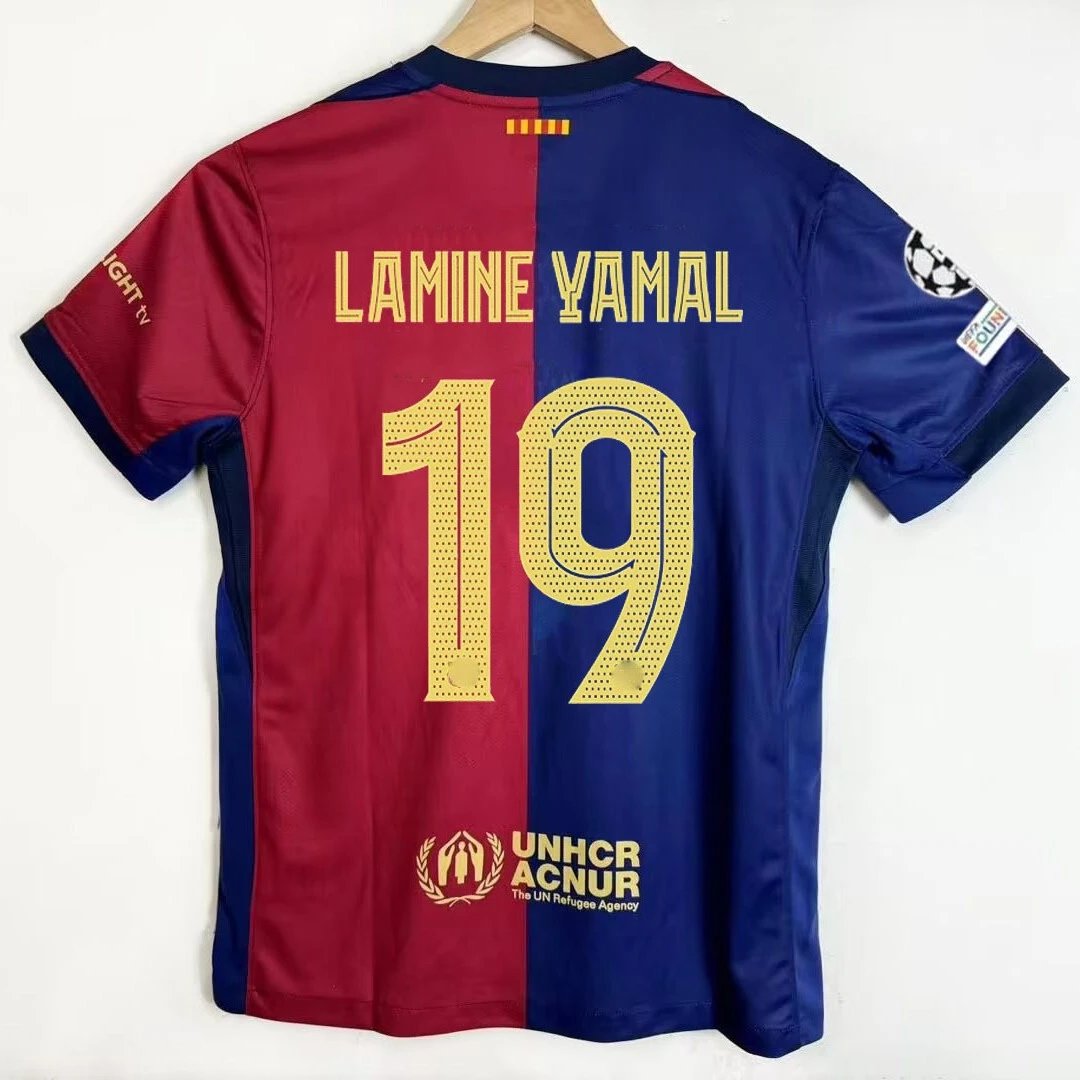 Nike FC Barcelona 2024/25 Home Jersey - Lamine Yamal #19 - Blue/Crimson