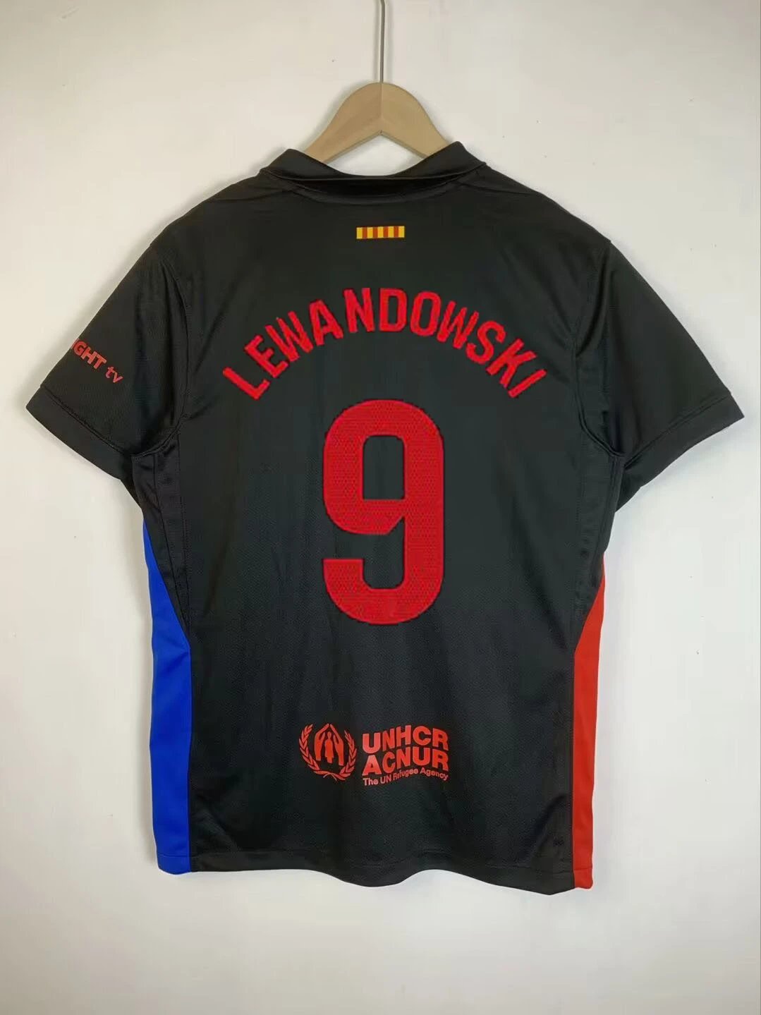 FC Barcelona x Nike Away Jersey 2024/25 - Lewandowski #9 - Black/Red