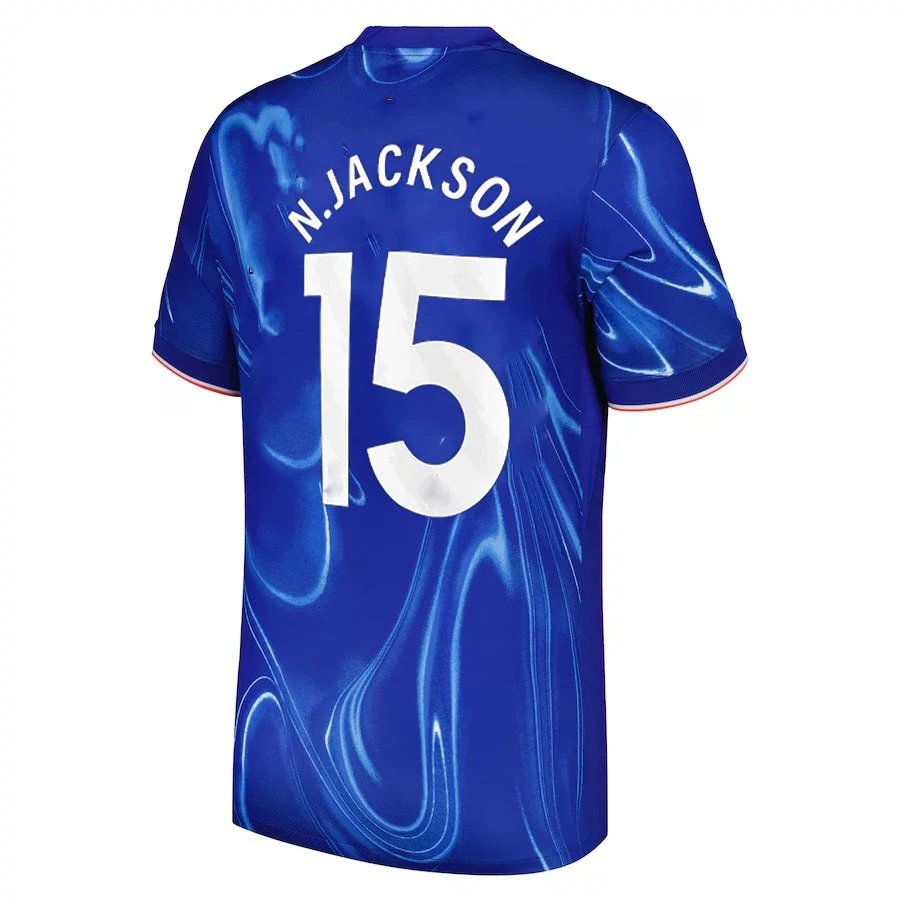 Nike Chelsea FC 2024/25 Home Jersey - N.Jackson #15 - Blue Liquid