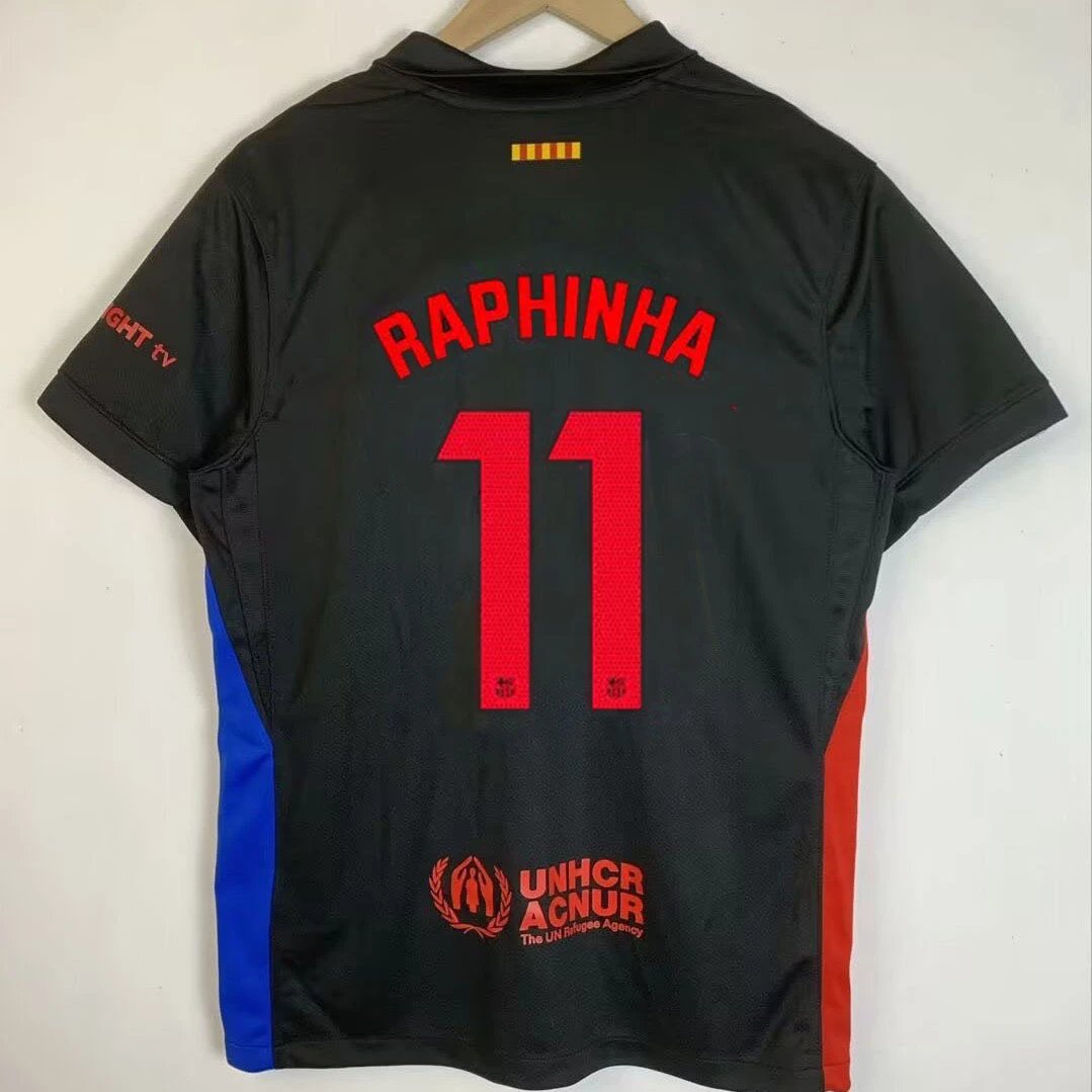 FC Barcelona x Nike Away Jersey 2024/25 - Raphinha #11 - Black/Red