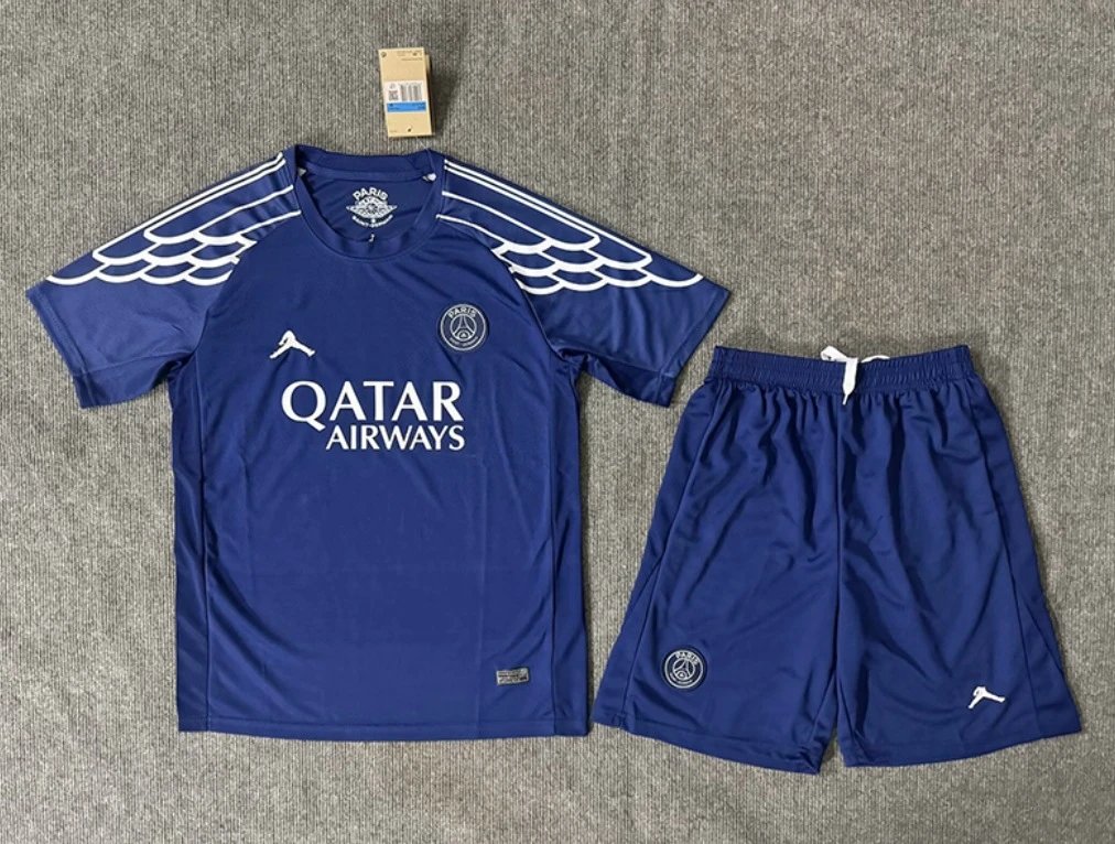 Jordan PSG 2025-26 Training Kit Jersey and Shorts Blue White