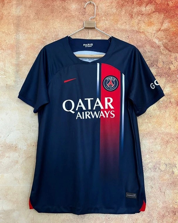 Nike PSG 2023-24 Home Jersey Navy Blue Red
