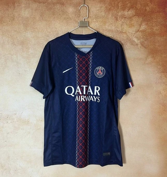 Nike PSG 2024-25 Home Jersey Navy Blue Red Diamond
