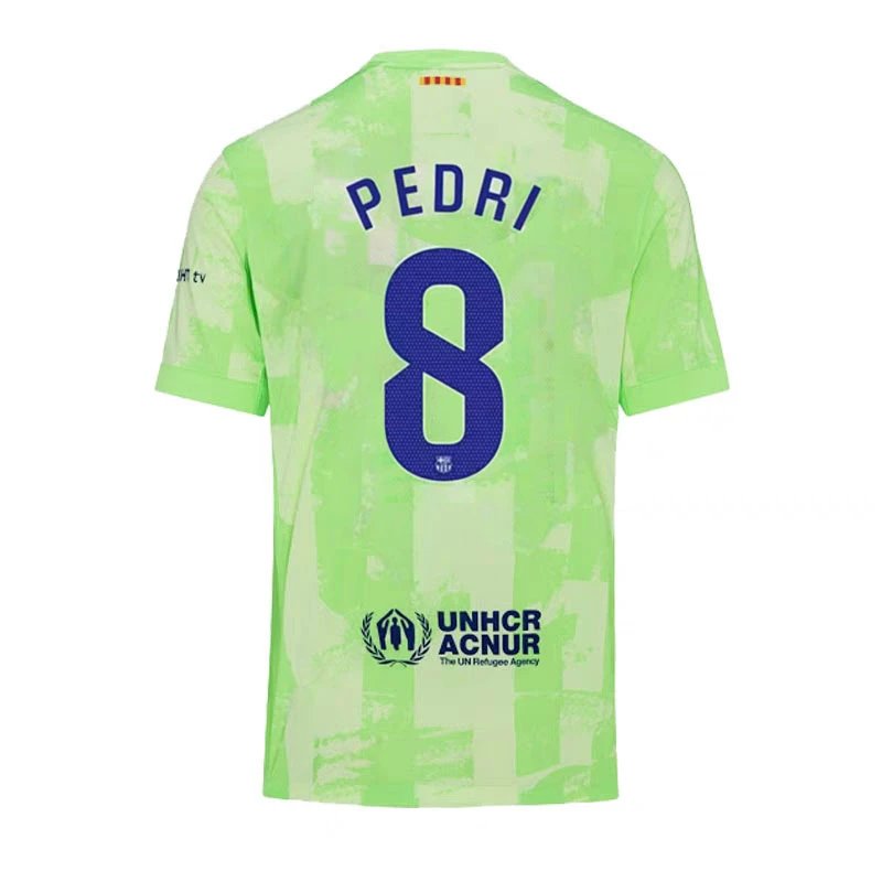 Nike FC Barcelona 2024/25 Third Jersey - Pedri #8 - Lime Green
