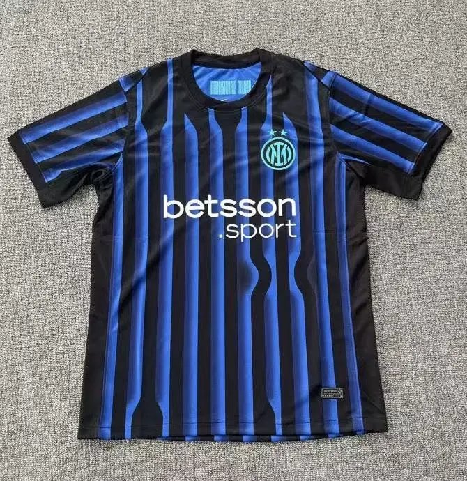 Nike Inter Milan 2024-25 Home Jersey Black/Blue Stripe