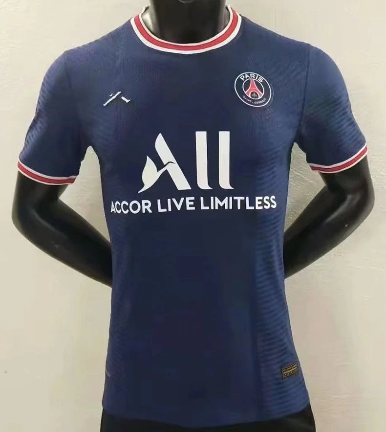 PSG Home Jersey Navy Blue Red White 2021 22