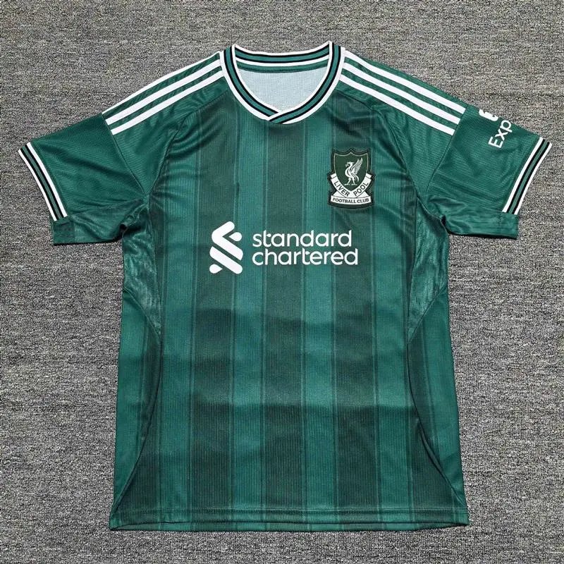 Liverpool FC 2024-25 Third Jersey - Green/White (Standard Chartered)