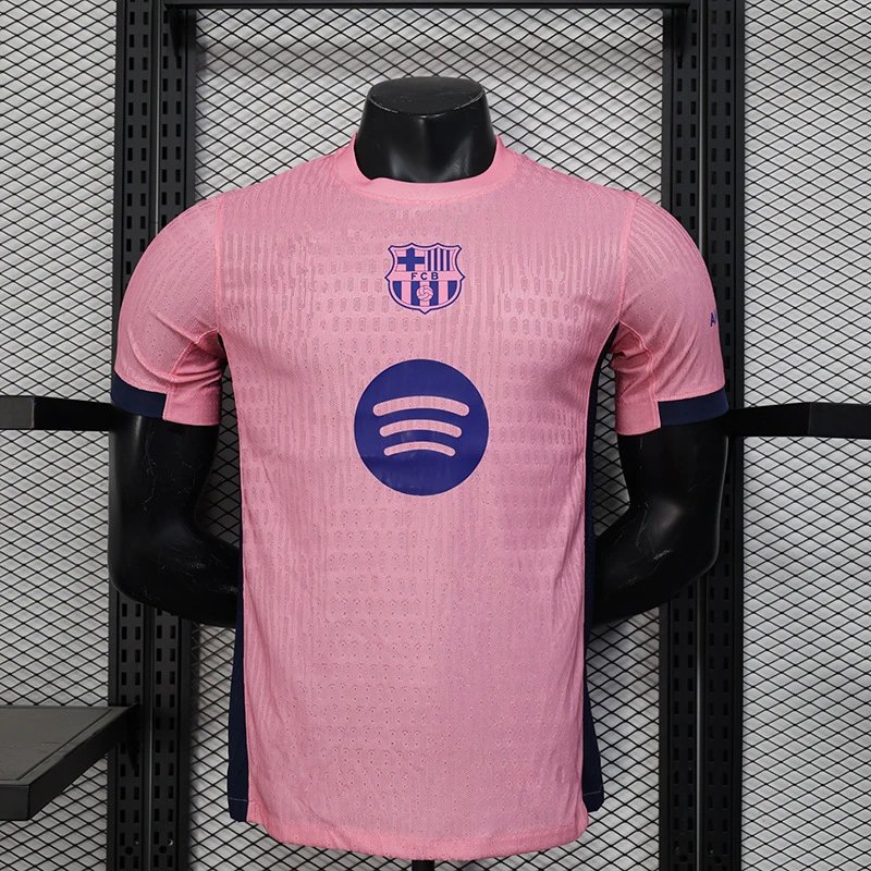 FC Barcelona 2024-25 Third Jersey - Pink/Navy (Spotify)
