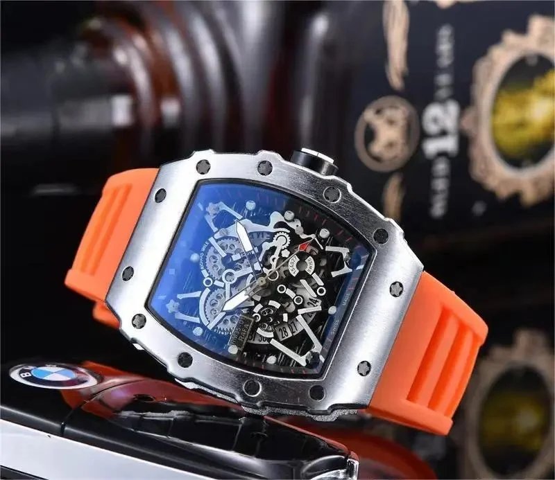 Silver shell orange belt
