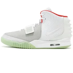 thumbnail for Kanye West collaborated with Kanye West x Nike Air Yeezy II NRG "Wolf Grey Pure Platinum" coconut 2nd generation mid-top cultural basketball shoes