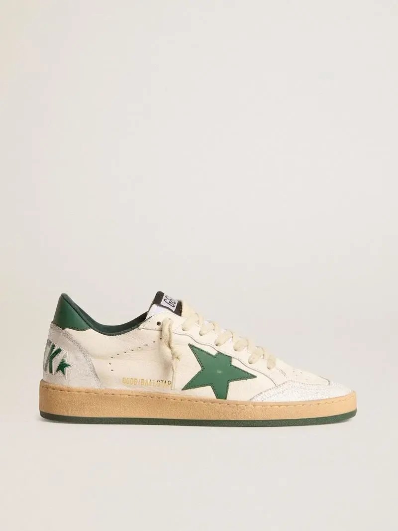 Golden Goose Deluxe Brand Superstar White Red Star Distressed Sneakers - 10