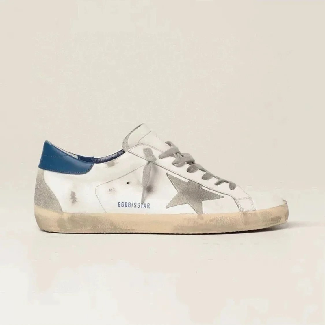 Golden Goose Deluxe Brand Superstar White Red Star Distressed Sneakers - 4