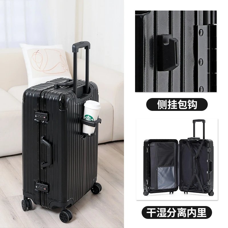 Aluminum Frame-Black [abs+pc+cup holder+side hanging bag hook+hidden hanging bag buckle+metal wrapping corner