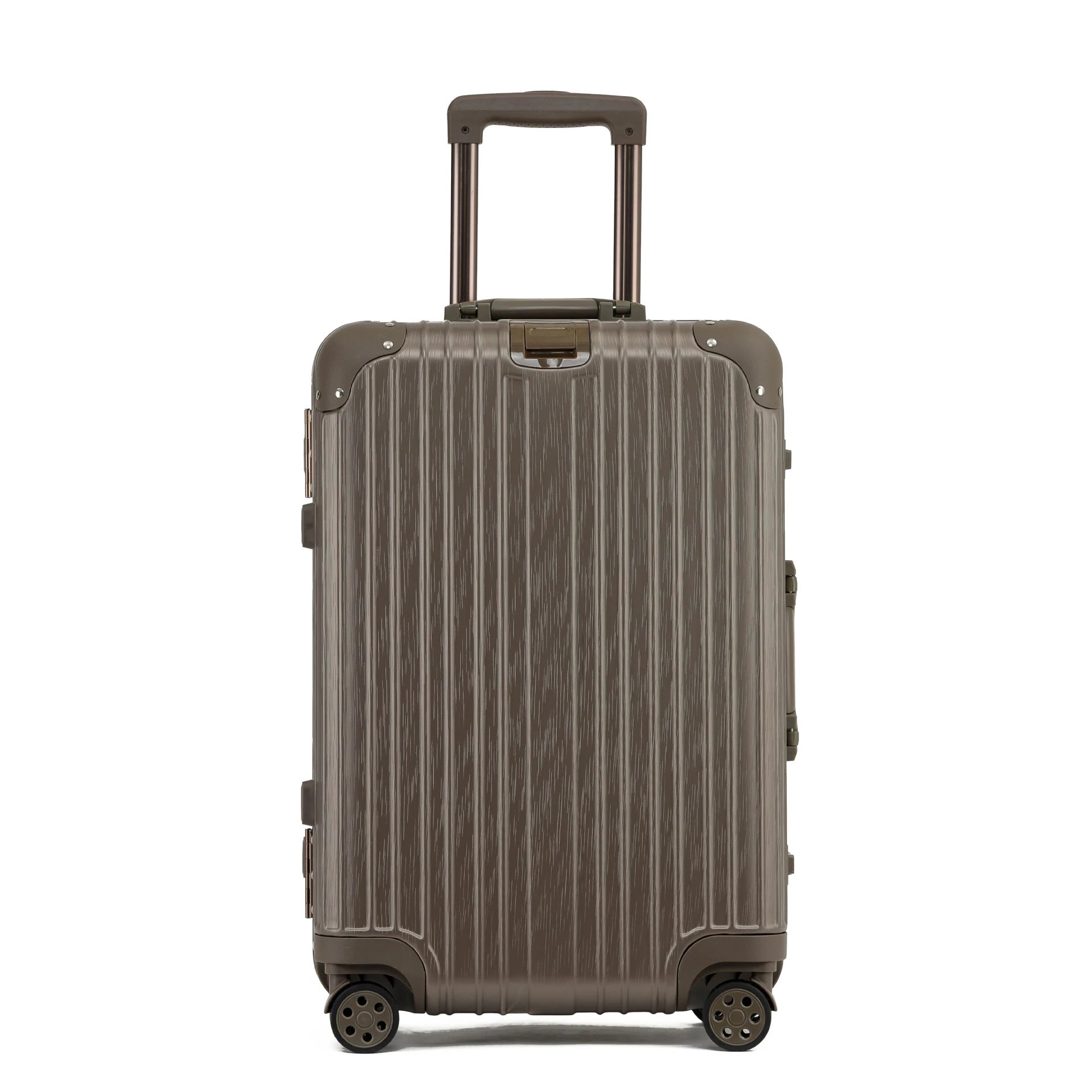 Aluminum Frame-Brown [abs+pc+metal wrapped corners+hanging bag feature