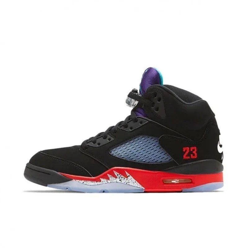 AJ5 Original Box Pure Original Black Red