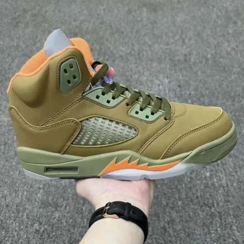 AJ5 Original Box Pure Original Olive Green