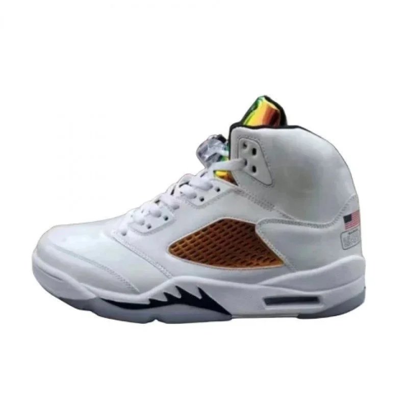 AJ5 Original Box Pure Original White Gold