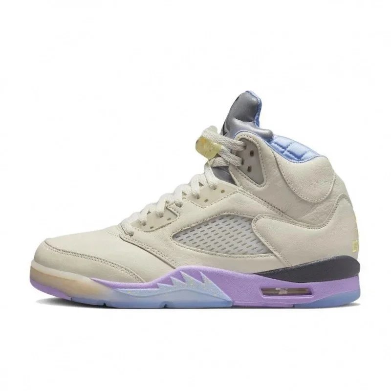 AJ5 Original Box Pure Original Off-White Purple