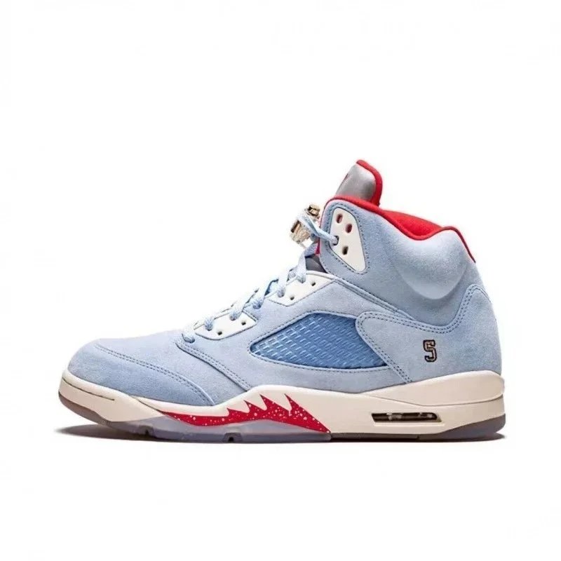 AJ5 Original Box Pure Original Ice Blue