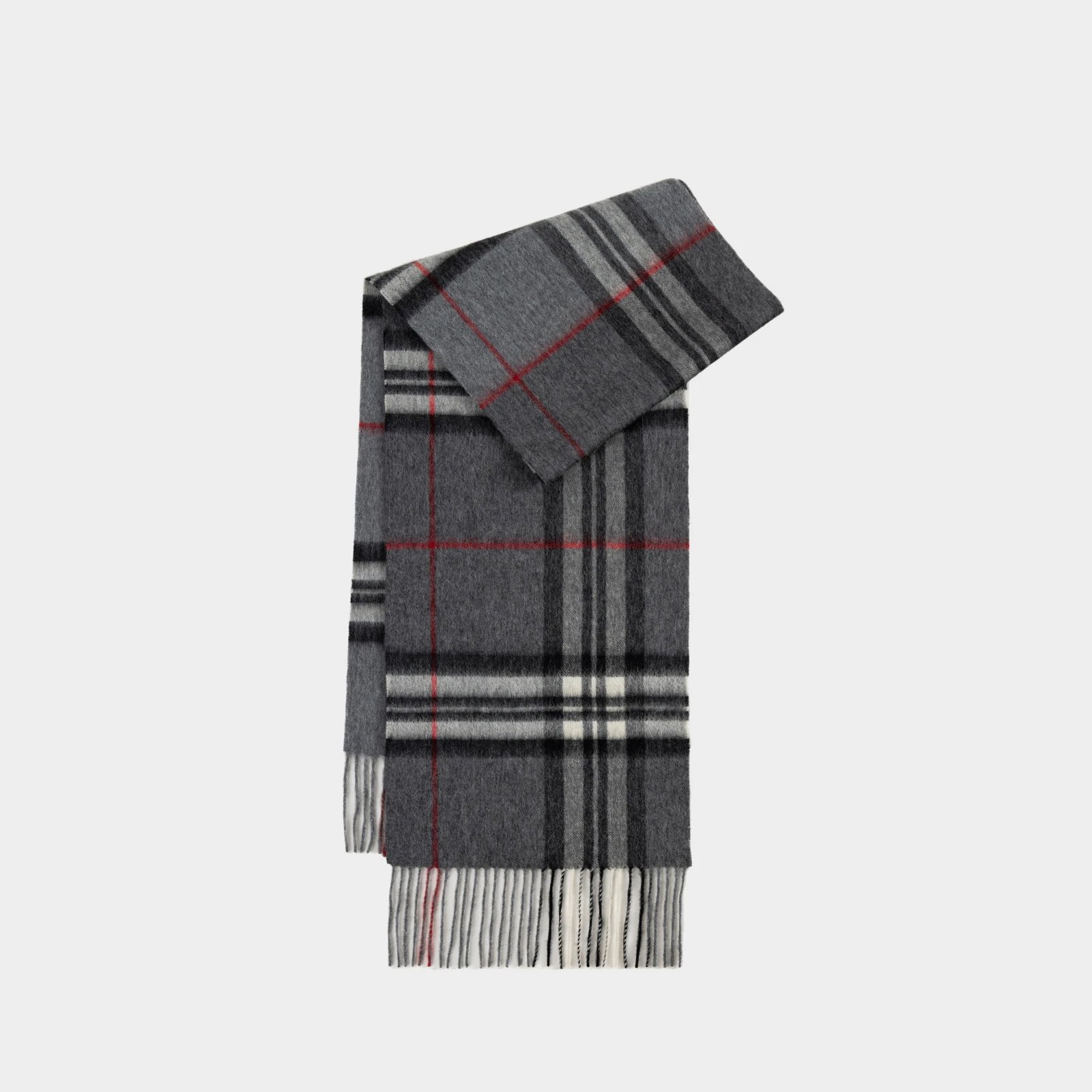 Gray double-sided check