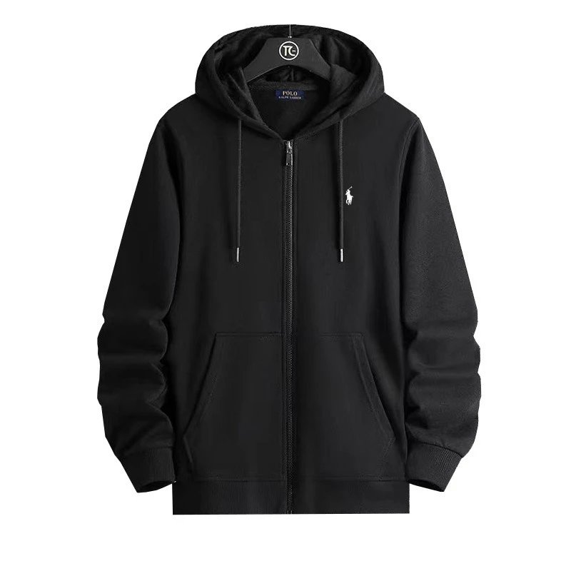 Zip-Up Black White Label