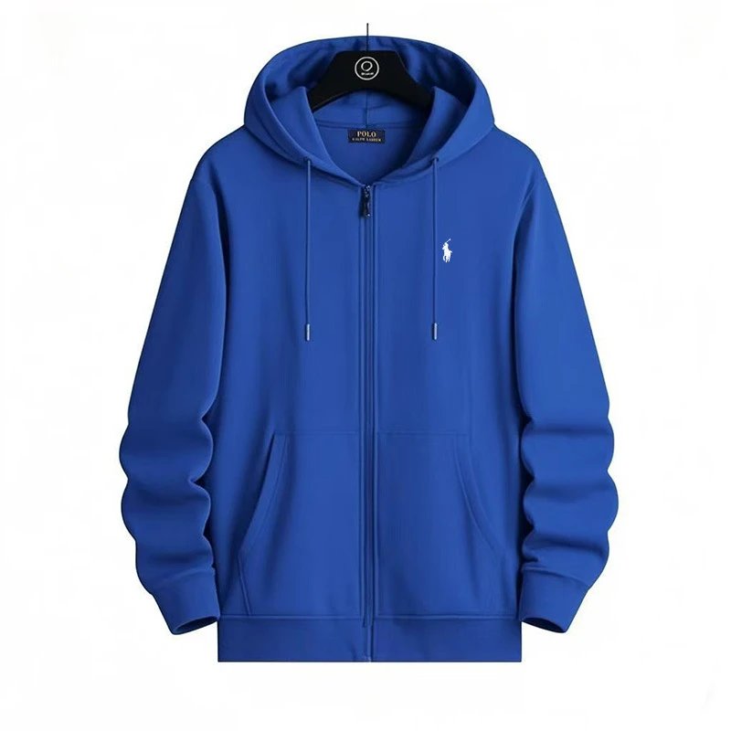 Zip-Up Blue White Label