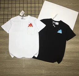 thumbnail for LOE Luo Jia Chun Xia'er Mobile Castle Casifer pocket flame embroidery logo short-sleeve T-shirt cross-century collaboration instantly won over fans of the L082 Tianmu
