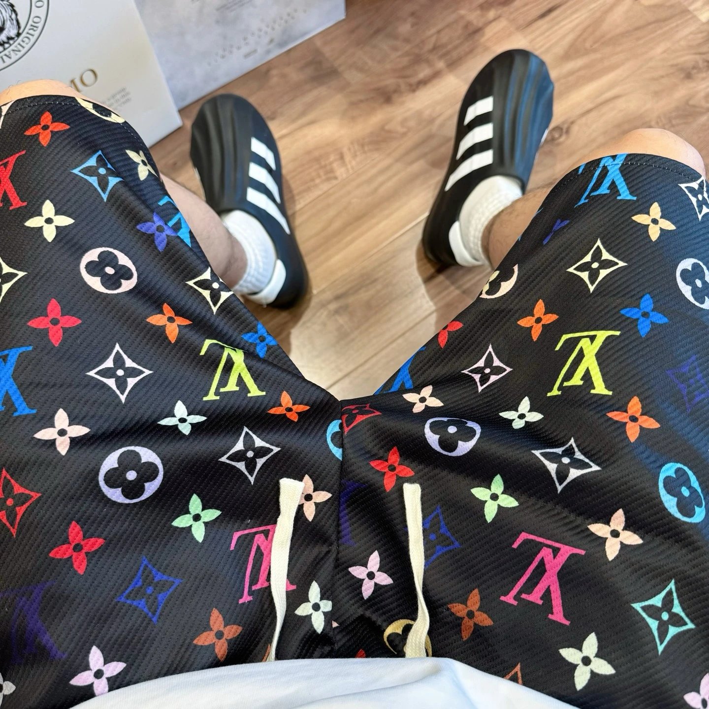 LOU x Takashi Murakami Three-Color Print Shorts