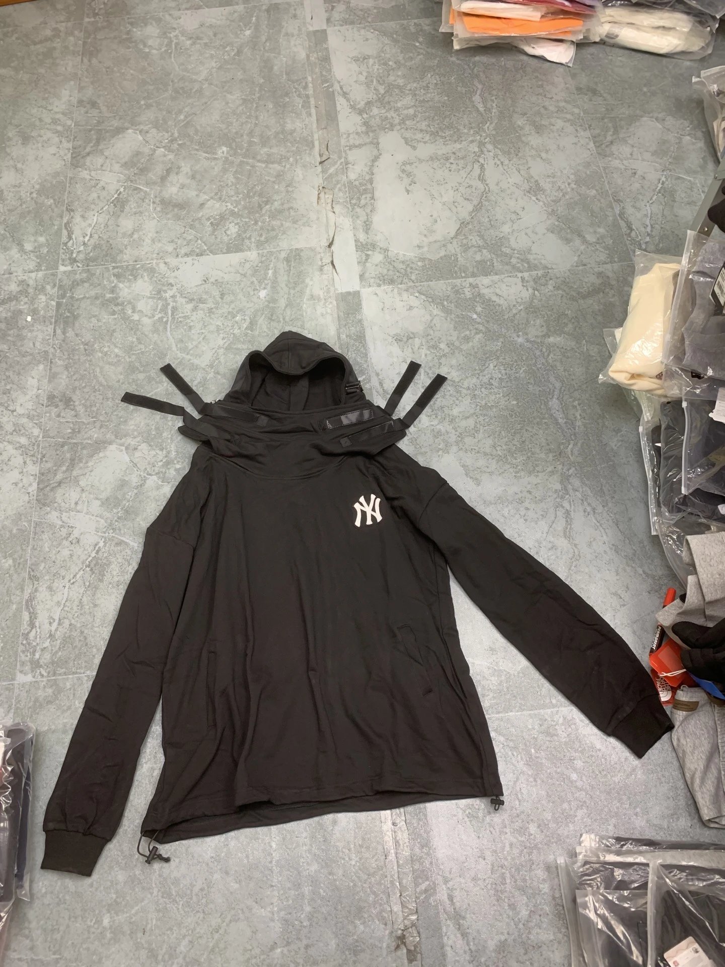 MLB Yankees Heavy-Weight High Neck Hoodie
