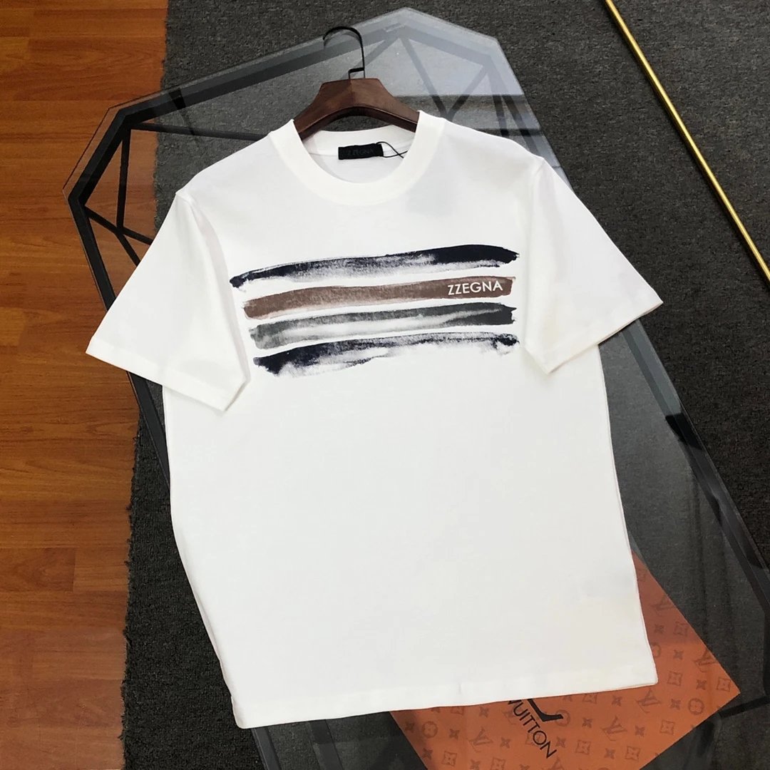 Zegna Spray Print Logo T-Shirt
