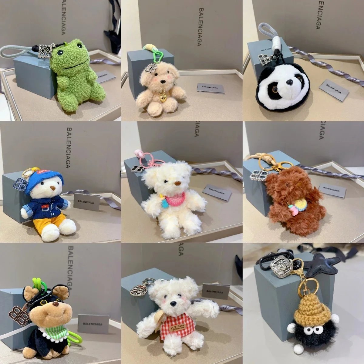 Balenciaga Stuffed Animal Keychains