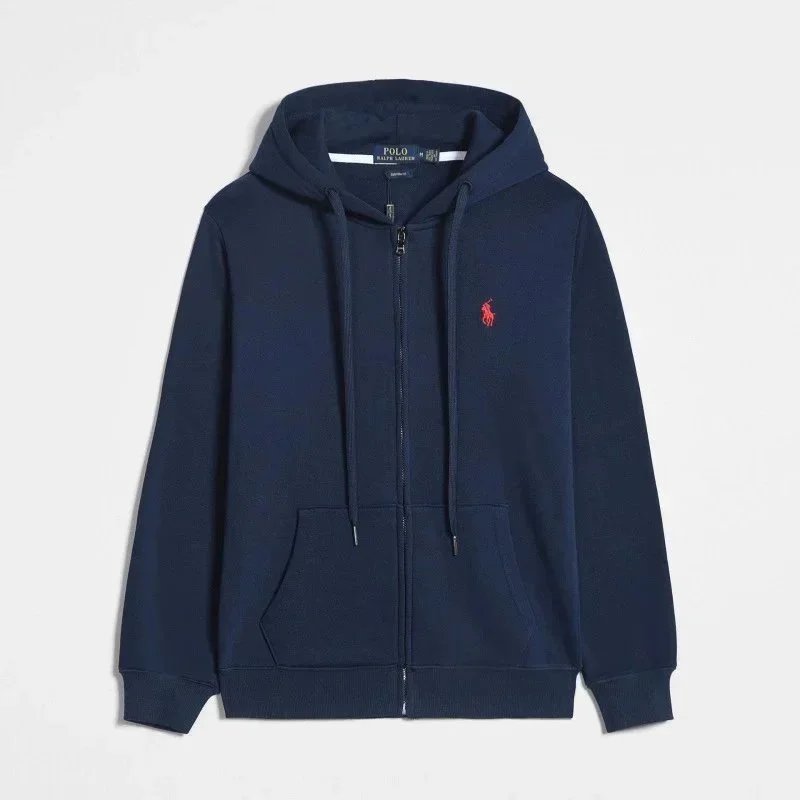 Zipper treasure blue red label