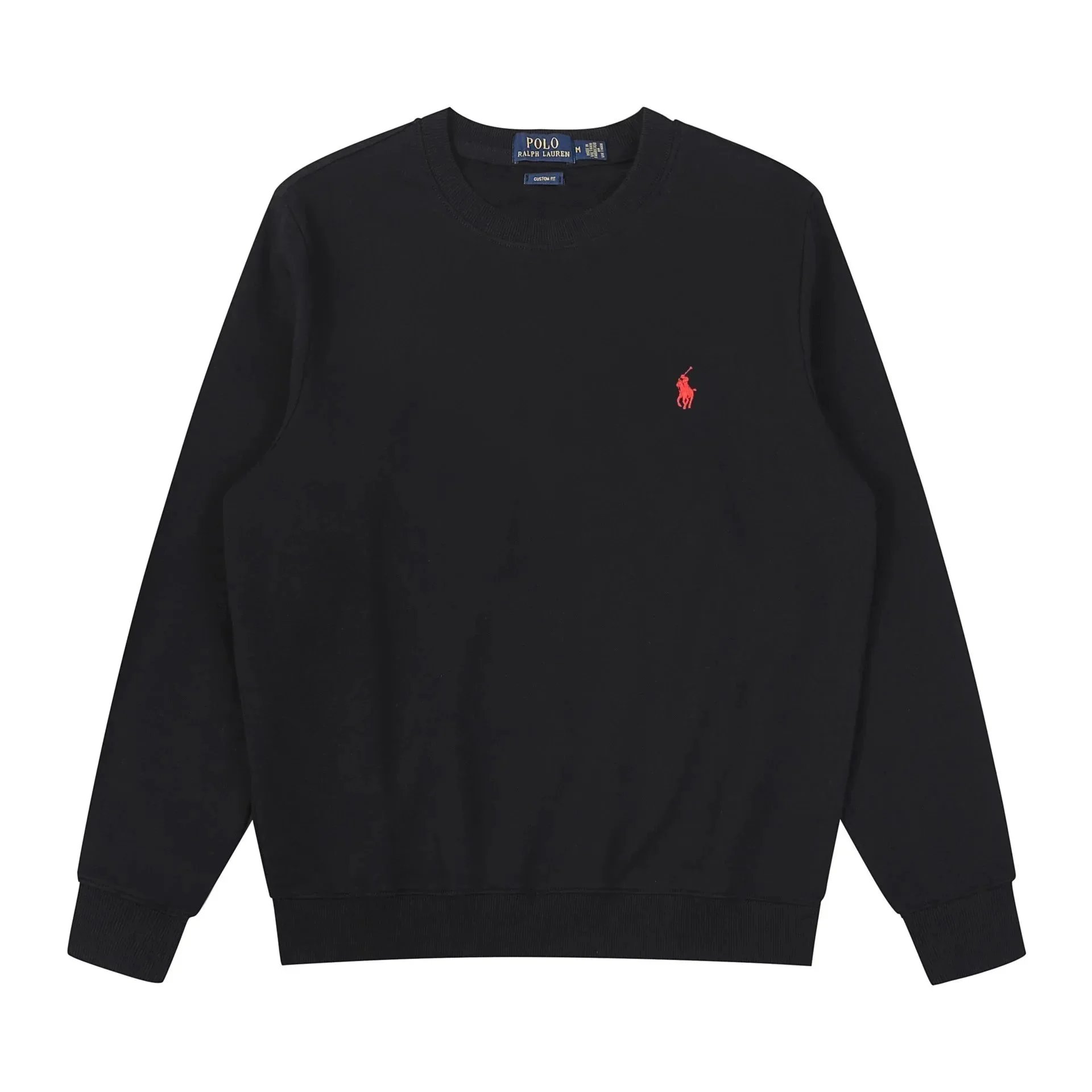 Crew Neck Black Red Label