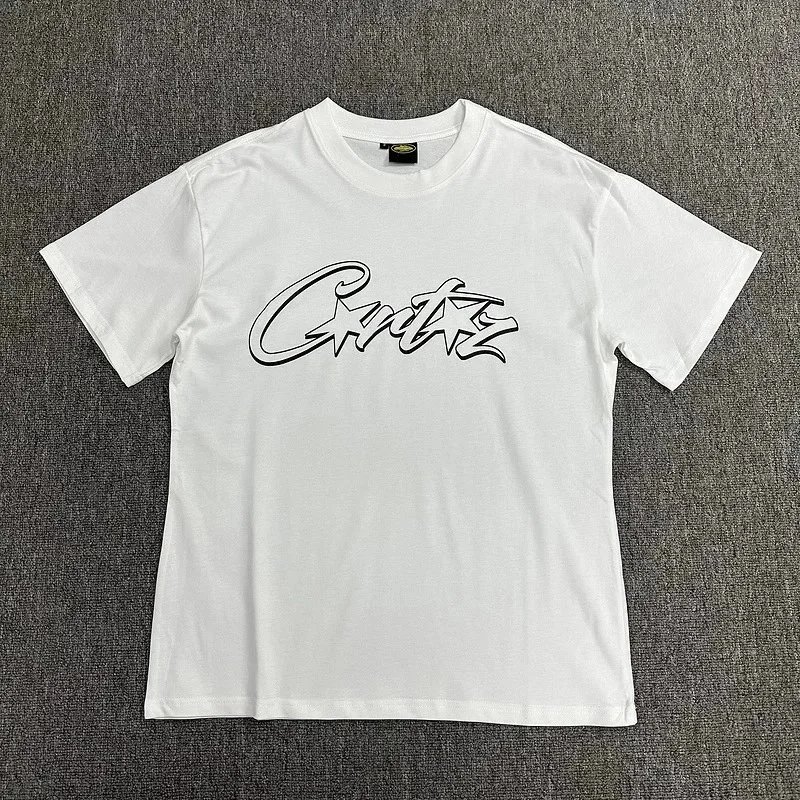Corteiz T-shirt Script Logo White