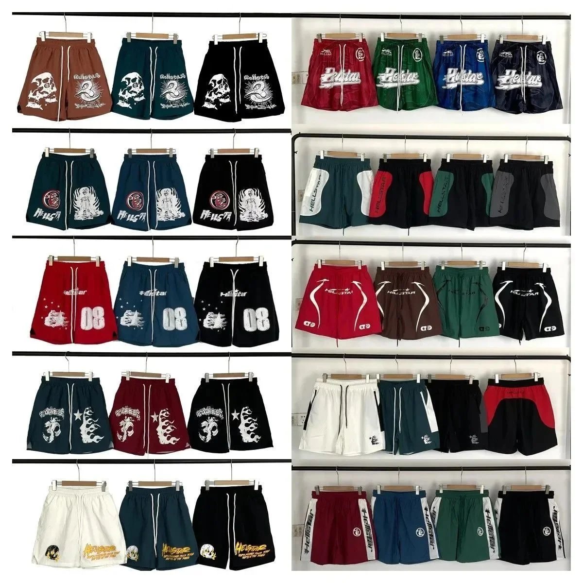 Hellstar Brand Shorts Multicol