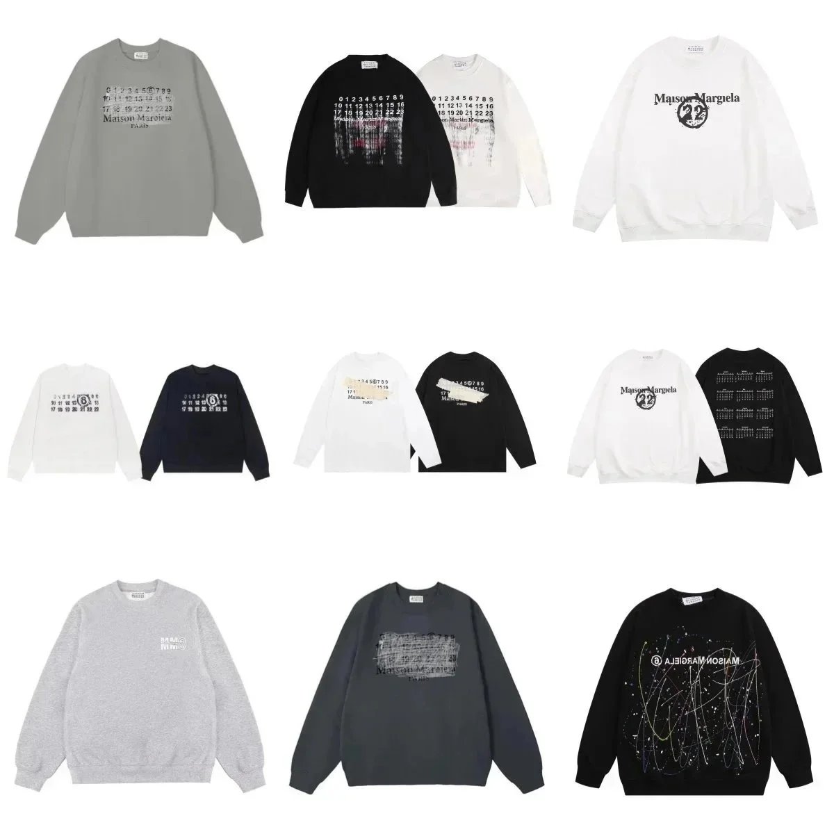 Maison Margiela Logo Print Gra