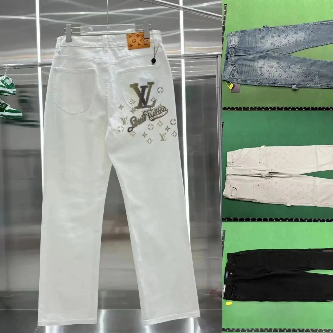 Louis Vuitton White Embroidere