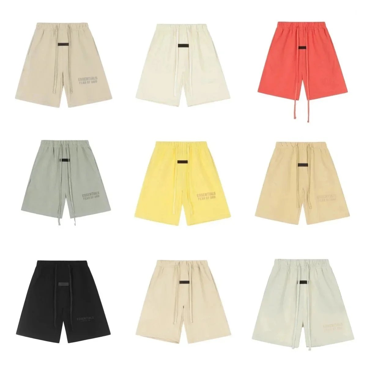Essentials Logo Print Beige Ca