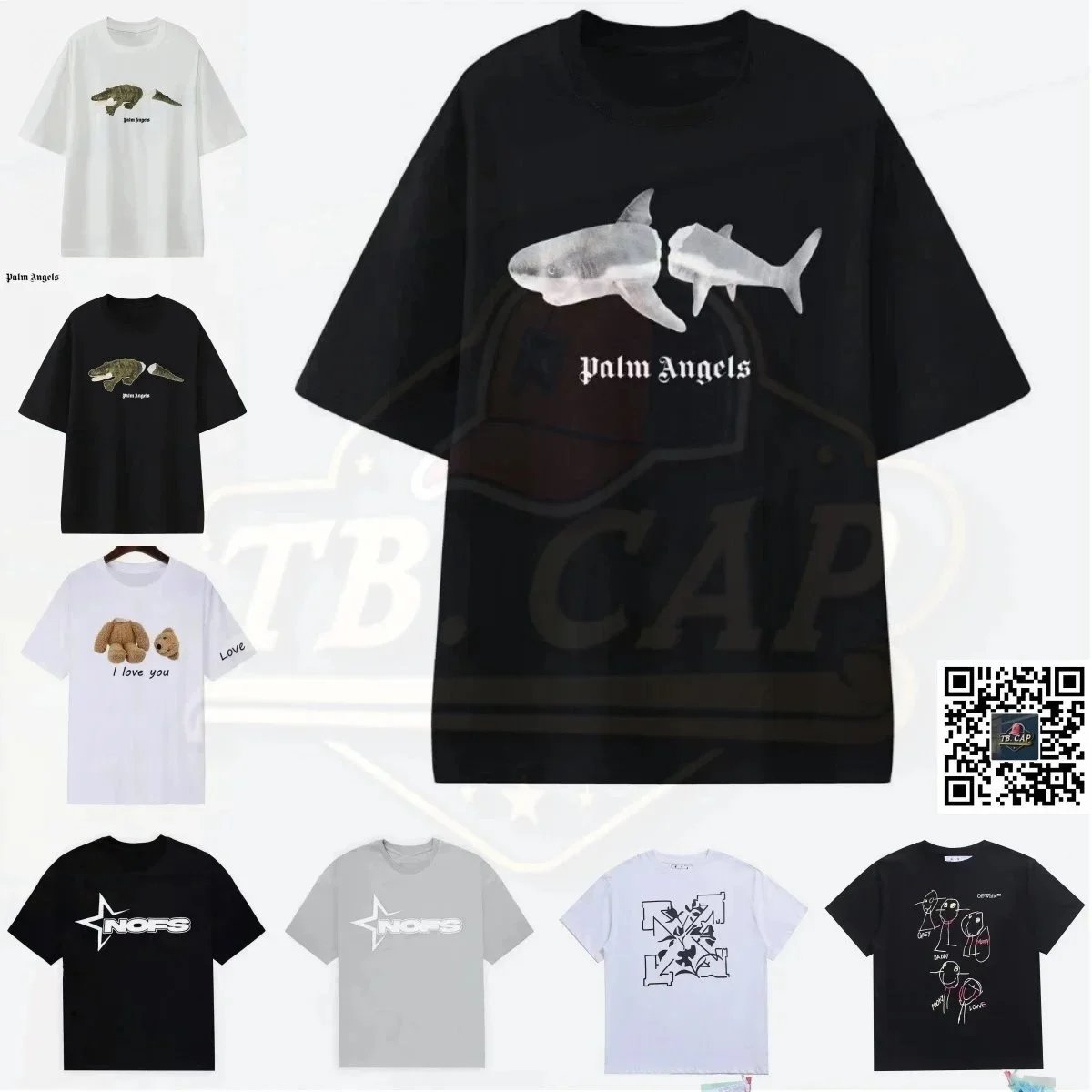 Palm Angels Shark Black Casual