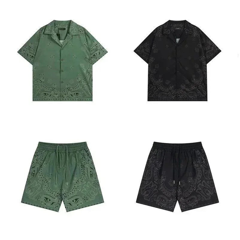 Paisley Print Shirt And Shorts