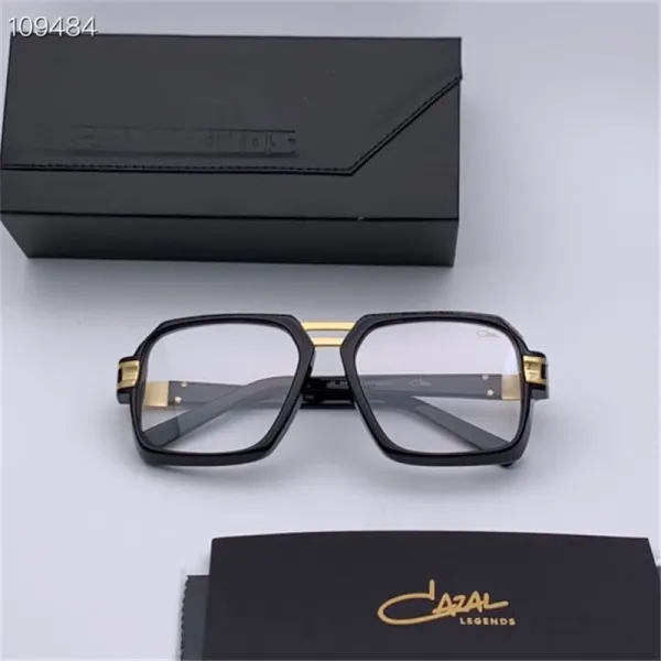 Design Cazal 951 Black and Gold Oversized Square Sunglasses - 8