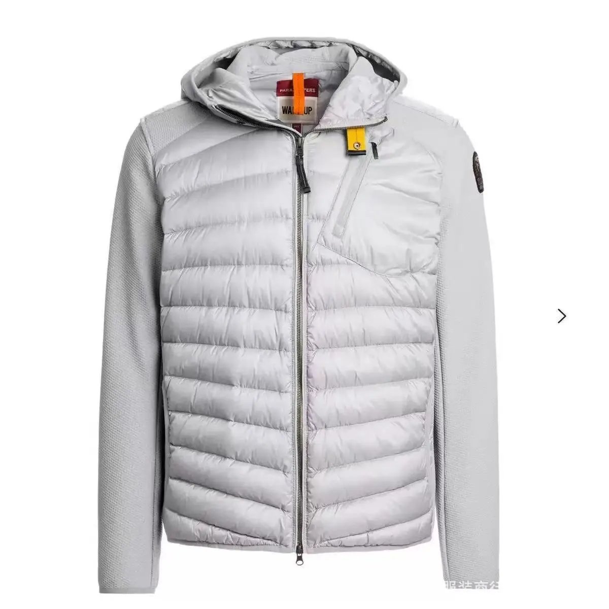 Design Pajar Warm Up Light Gray Quilted Hooded Jacket Outerwear Jacket - 1