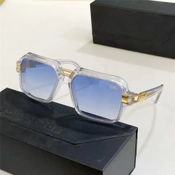 Design Cazal 951 Black and Gold Oversized Square Sunglasses - 13