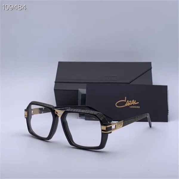 Design Cazal 951 Black and Gold Oversized Square Sunglasses - 9