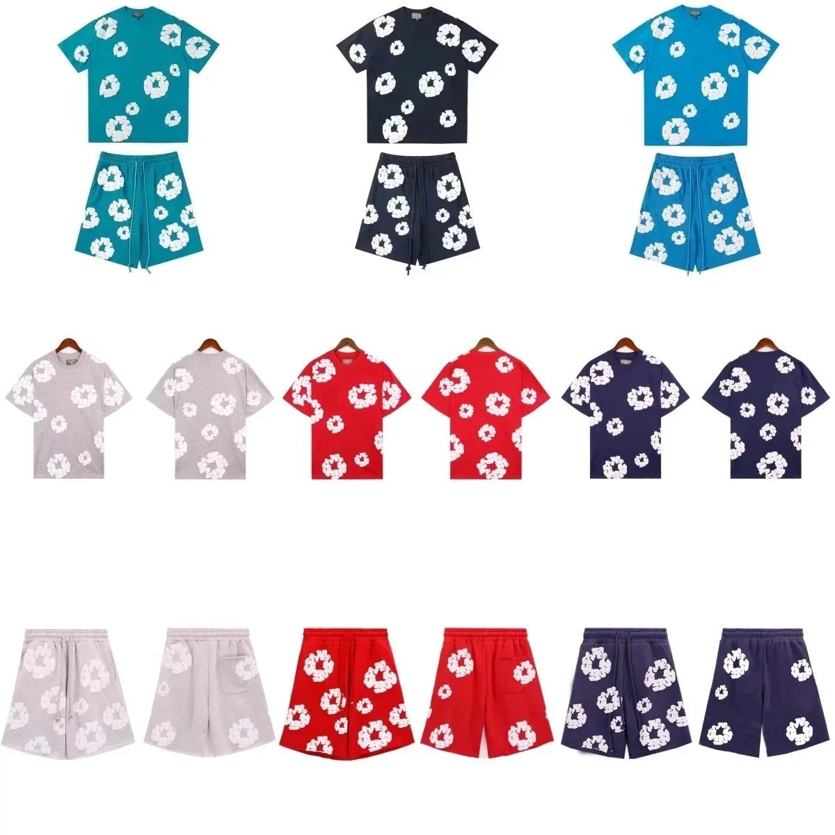 Floral Print T-Shirt And Short