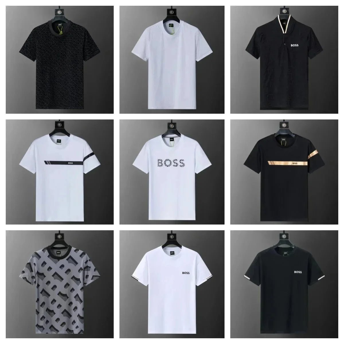 Boss T-Shirt Black And White C