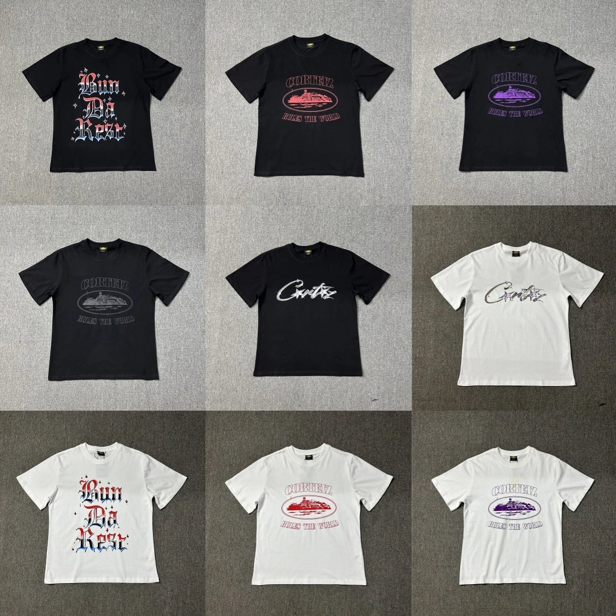 Alcatraz Island American Series T-shirt short-sleeved letter Logo printed fashion short-sleeved trendy T-shirt